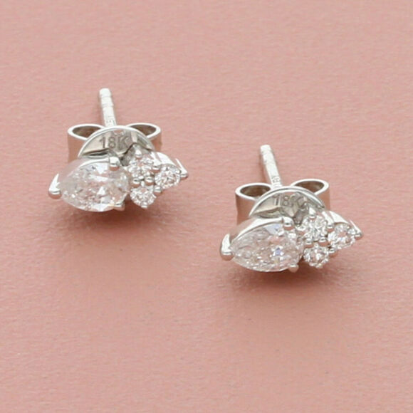 Bony Levy Jewelry - bony levy 18k white gold getty 0.05 ctw diamond stud earrings
